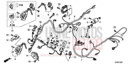 WIRE HARNESS (NHX110WHA) NHX110WHA de 2010